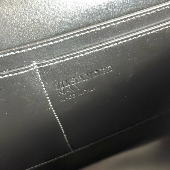 Jil Sander Navy AW/12 Black Leather Convertible Buckled-Flap Backpack - Picture 13 of 13